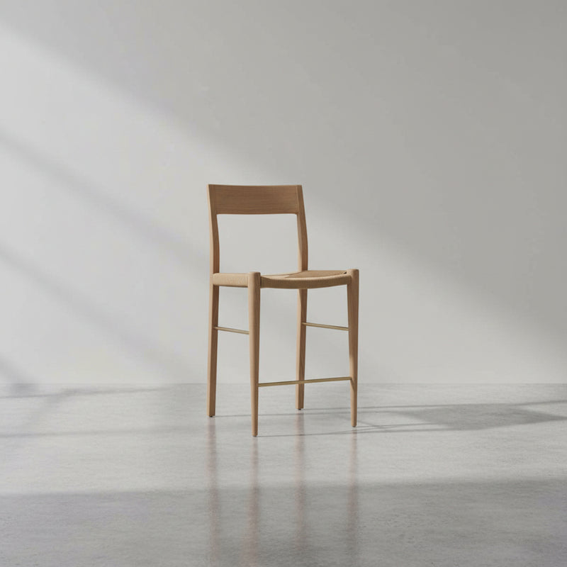 Tabourets de bar en tissu tressé