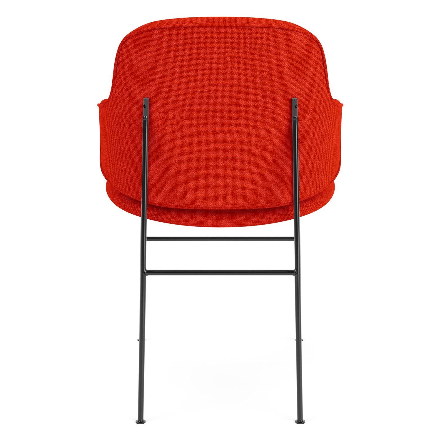 Chaise de salle à manger entièrement tapissée de style scandinave, avec support dorsal enveloppant