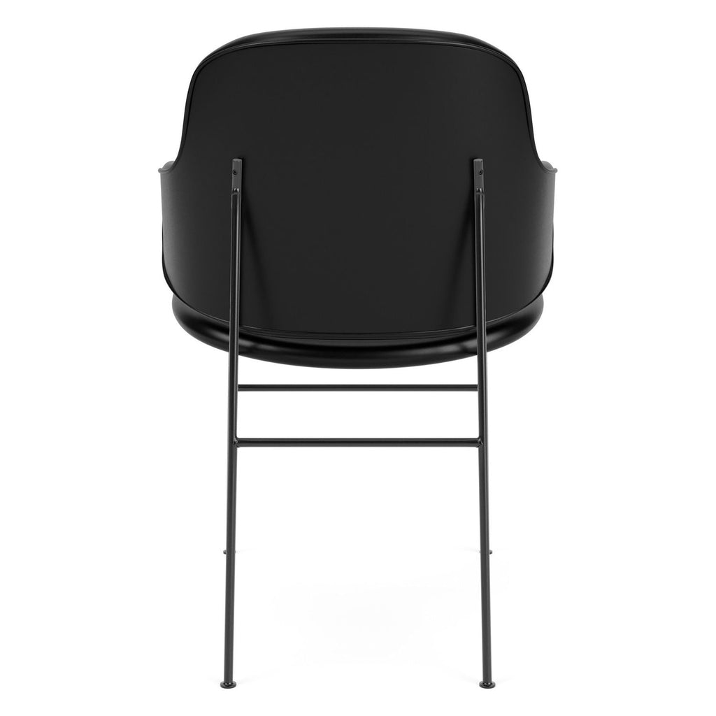 Chaise de salle à manger entièrement tapissée de style scandinave, avec support dorsal enveloppant