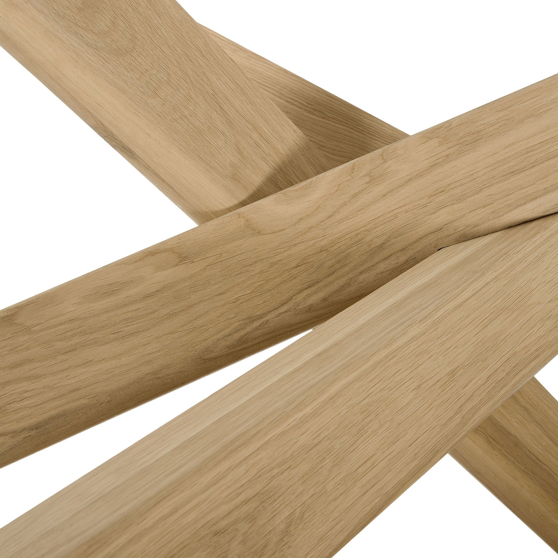 Table à manger ovale minimaliste en chêne massif avec pieds fuselés pour salle à manger