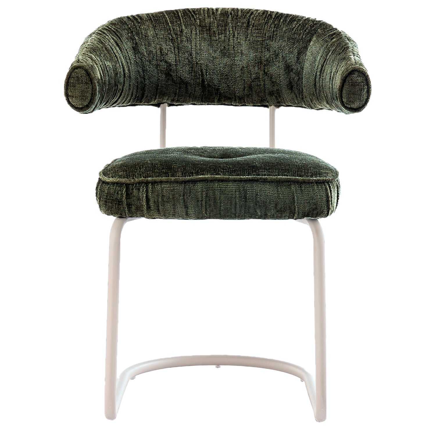 Chaise de salle à manger contemporaine en tissu avec accoudoirs et dossier ergonomique moelleux pour salle à manger