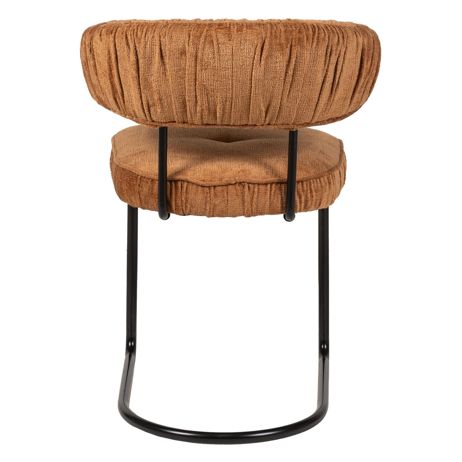 Chaise de salle à manger contemporaine en tissu avec accoudoirs et dossier ergonomique moelleux pour salle à manger
