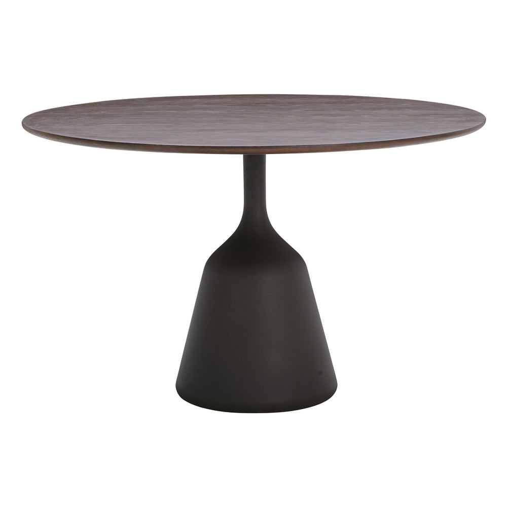 Table à manger ronde scandinave en stratifié avec surface anti-traces de doigts pour salle à manger