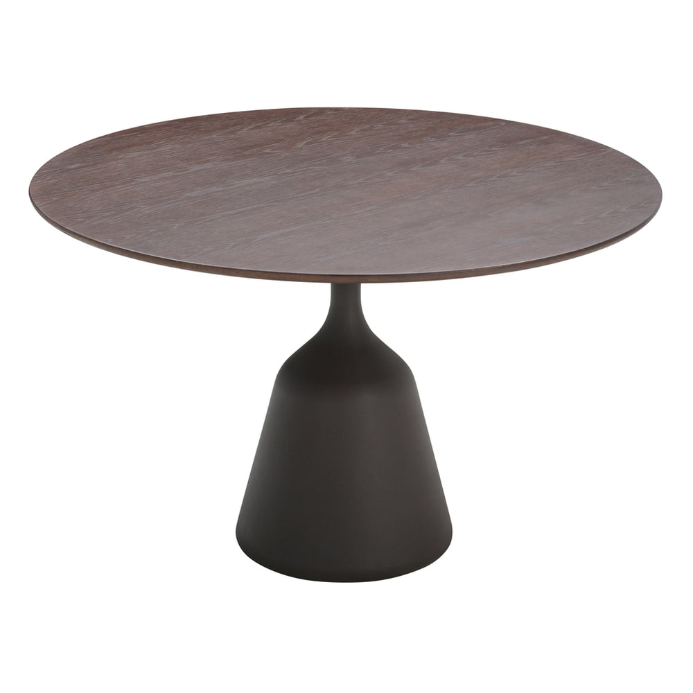 Table à manger ronde scandinave en stratifié avec surface anti-traces de doigts pour salle à manger