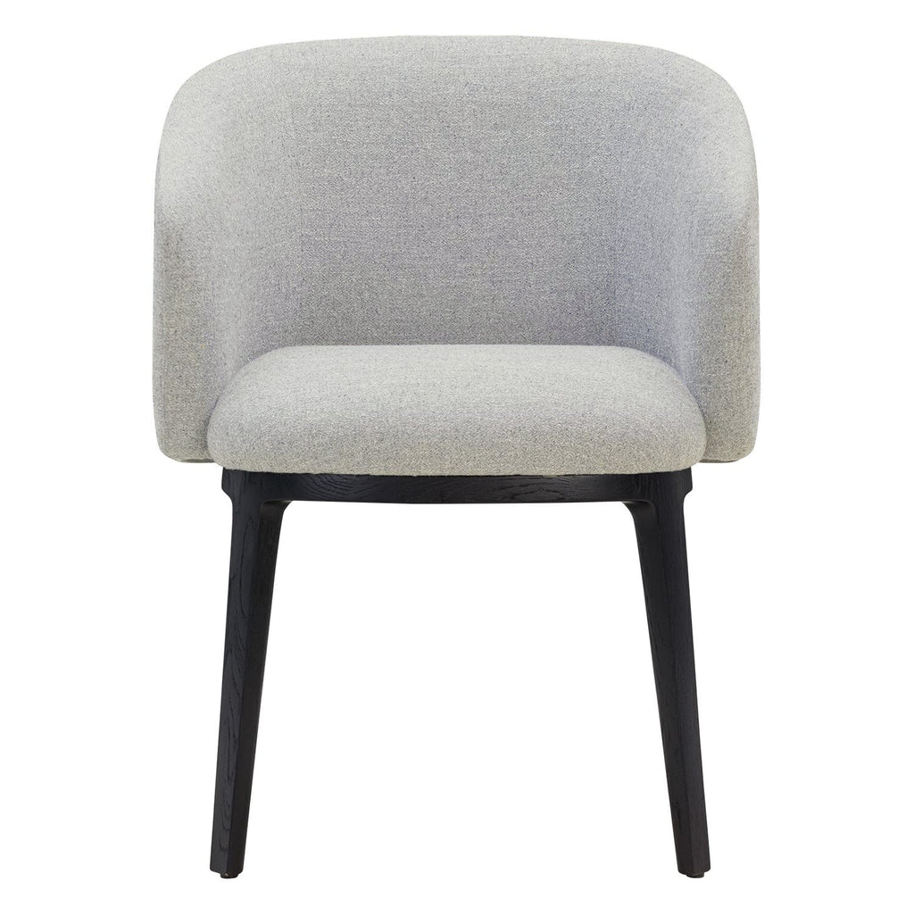 Chaise de salle à manger moderne en acier rembourré avec coque galet sculptée