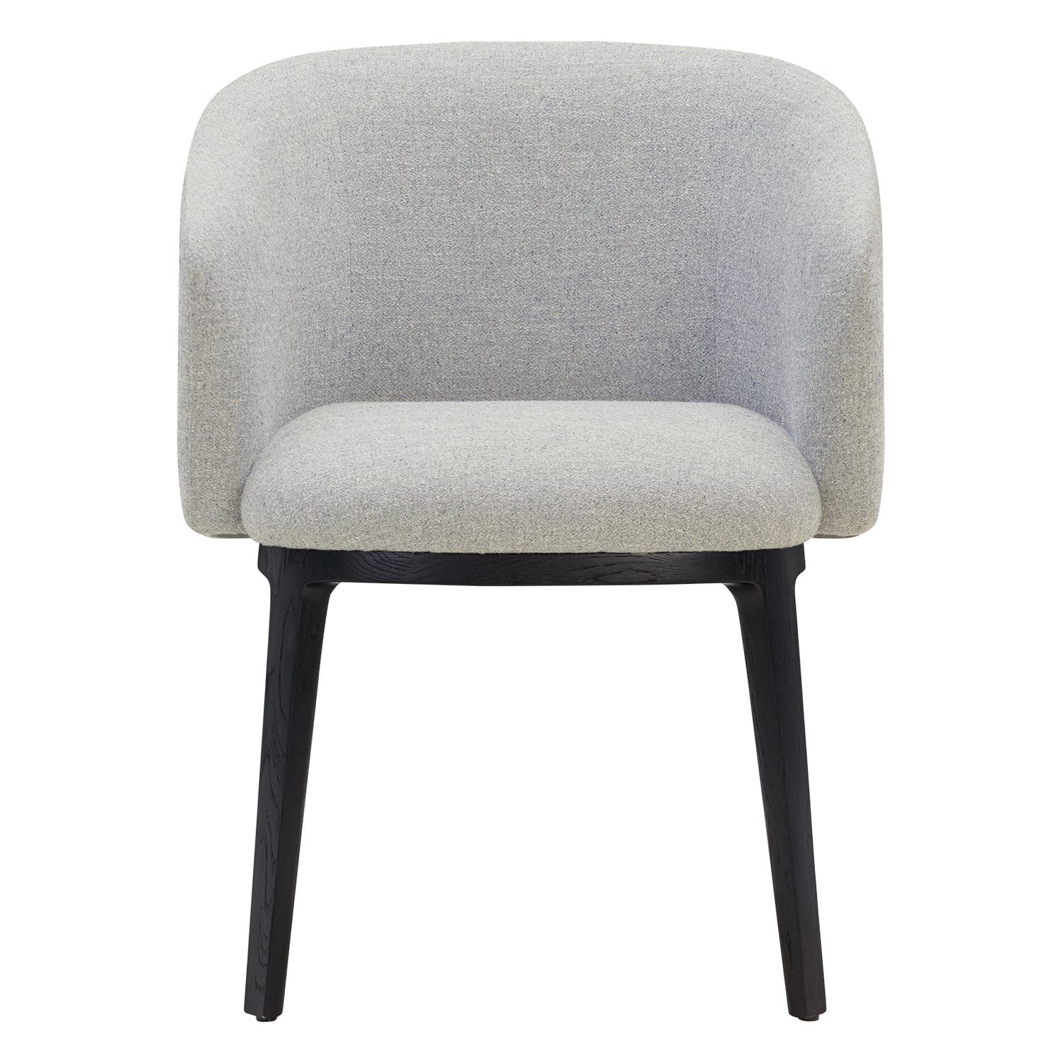 Chaise de salle à manger moderne en acier rembourré avec coque galet sculptée