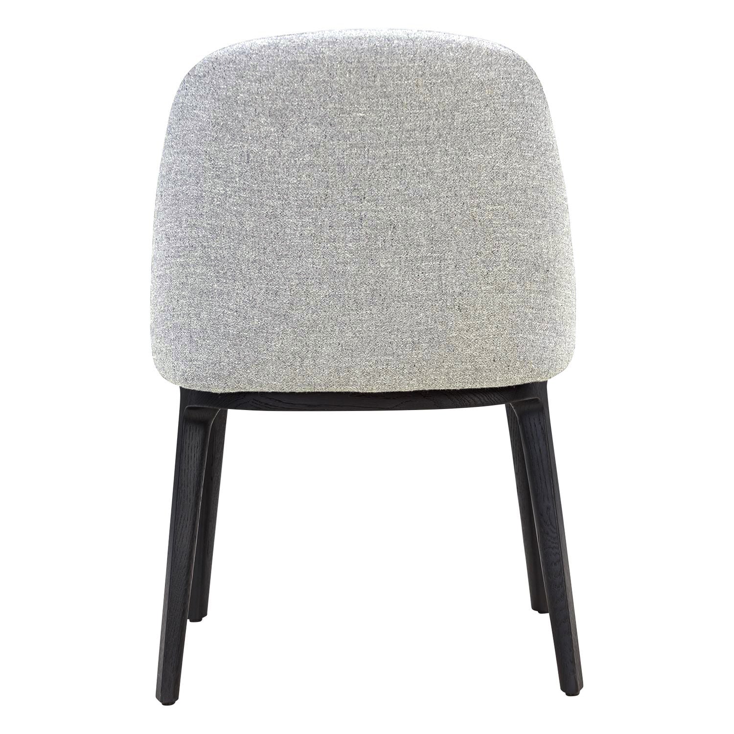 Chaise de salle à manger latérale moderne en acier rembourré avec coque galet sculptée pour salle à manger