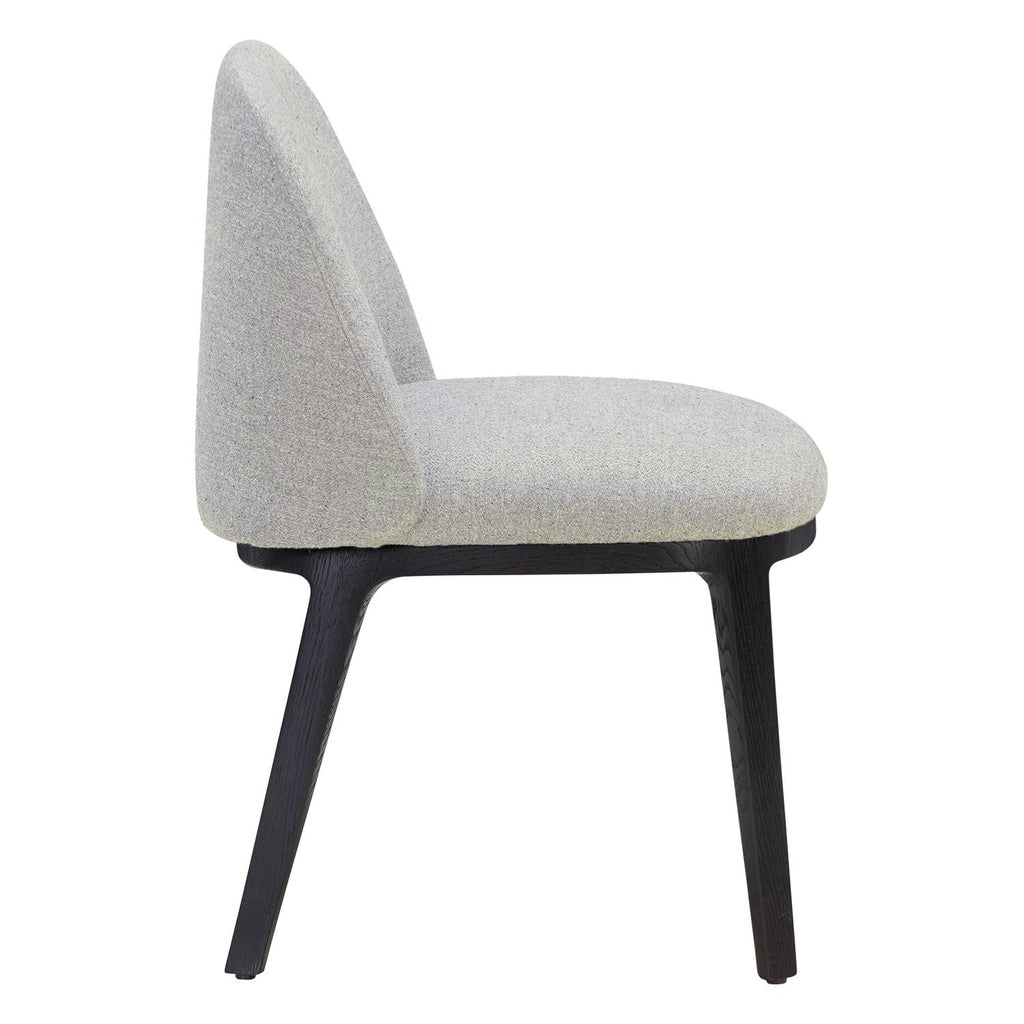 Chaise de salle à manger latérale moderne en acier rembourré avec coque galet sculptée pour salle à manger