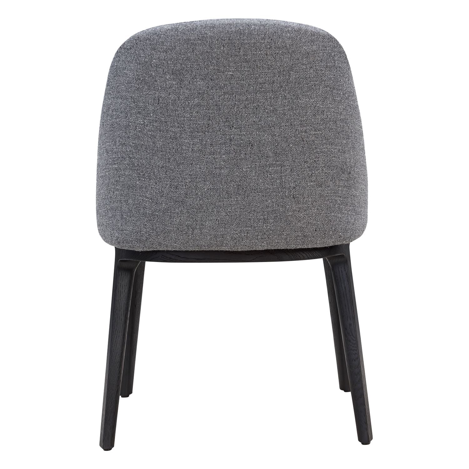 Chaise de salle à manger latérale moderne en acier rembourré avec coque galet sculptée pour salle à manger
