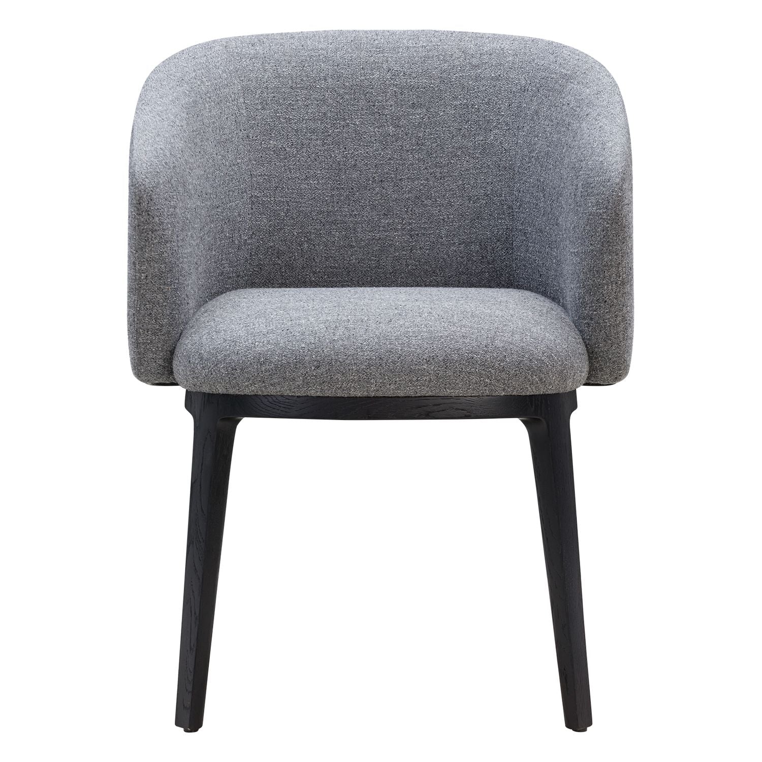 Chaise de salle à manger moderne en acier rembourré avec coque galet sculptée
