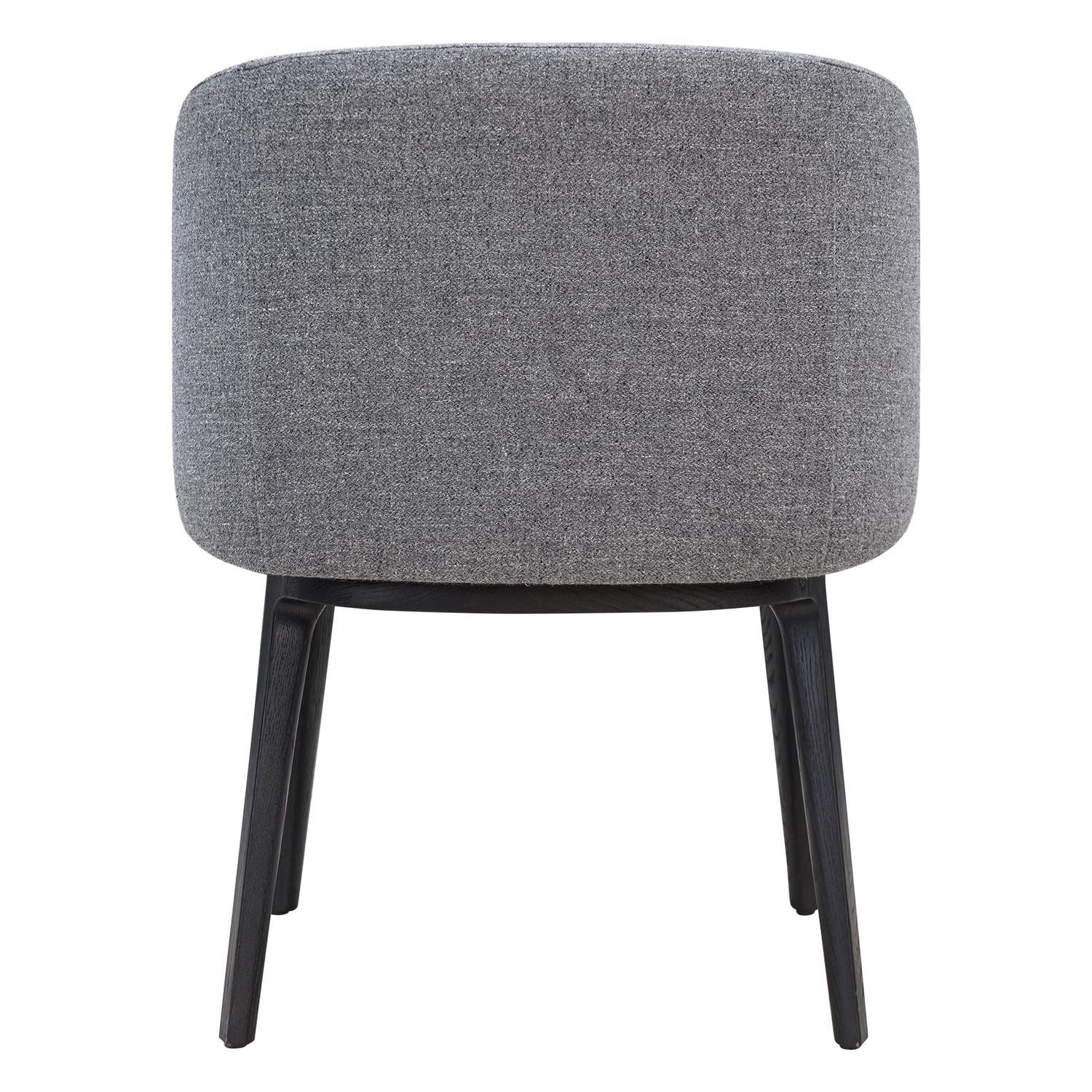 Chaise de salle à manger moderne en acier rembourré avec coque galet sculptée