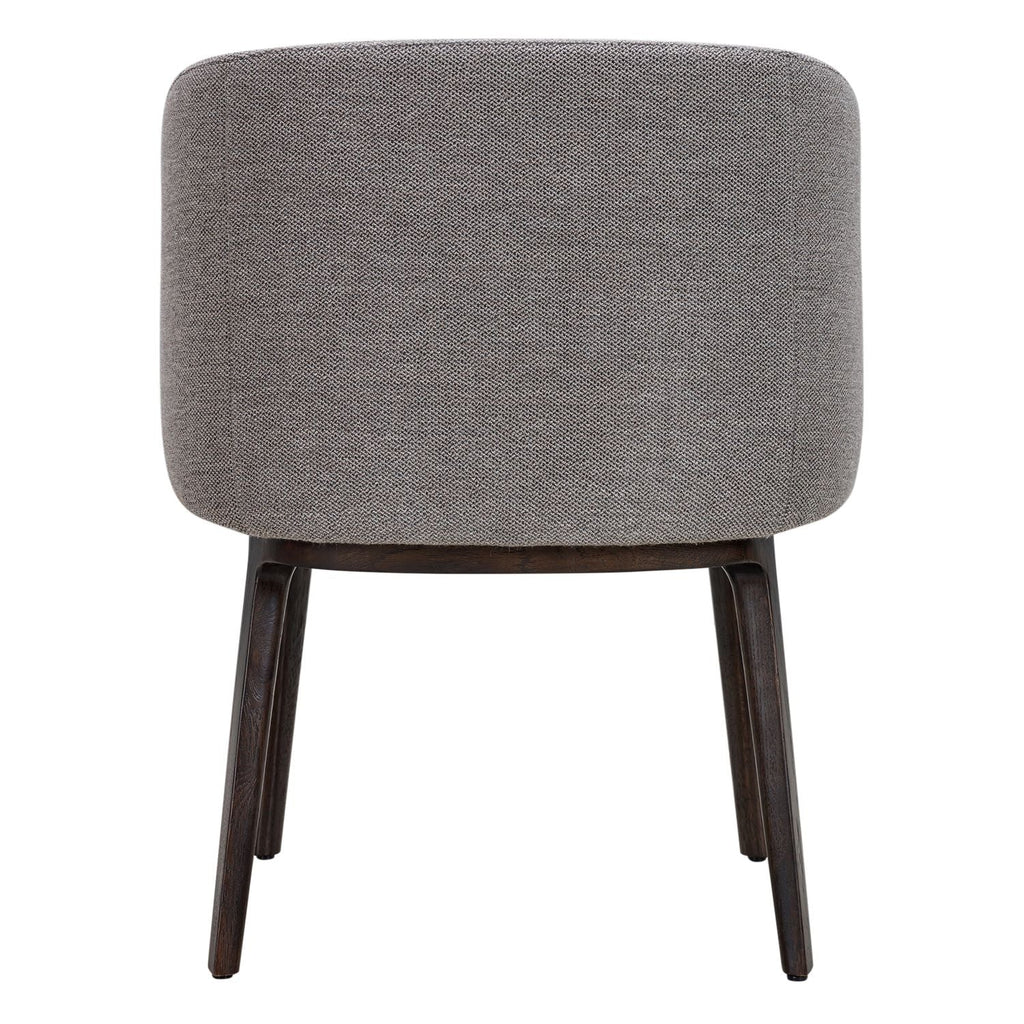 Chaise de salle à manger moderne en acier rembourré avec coque galet sculptée