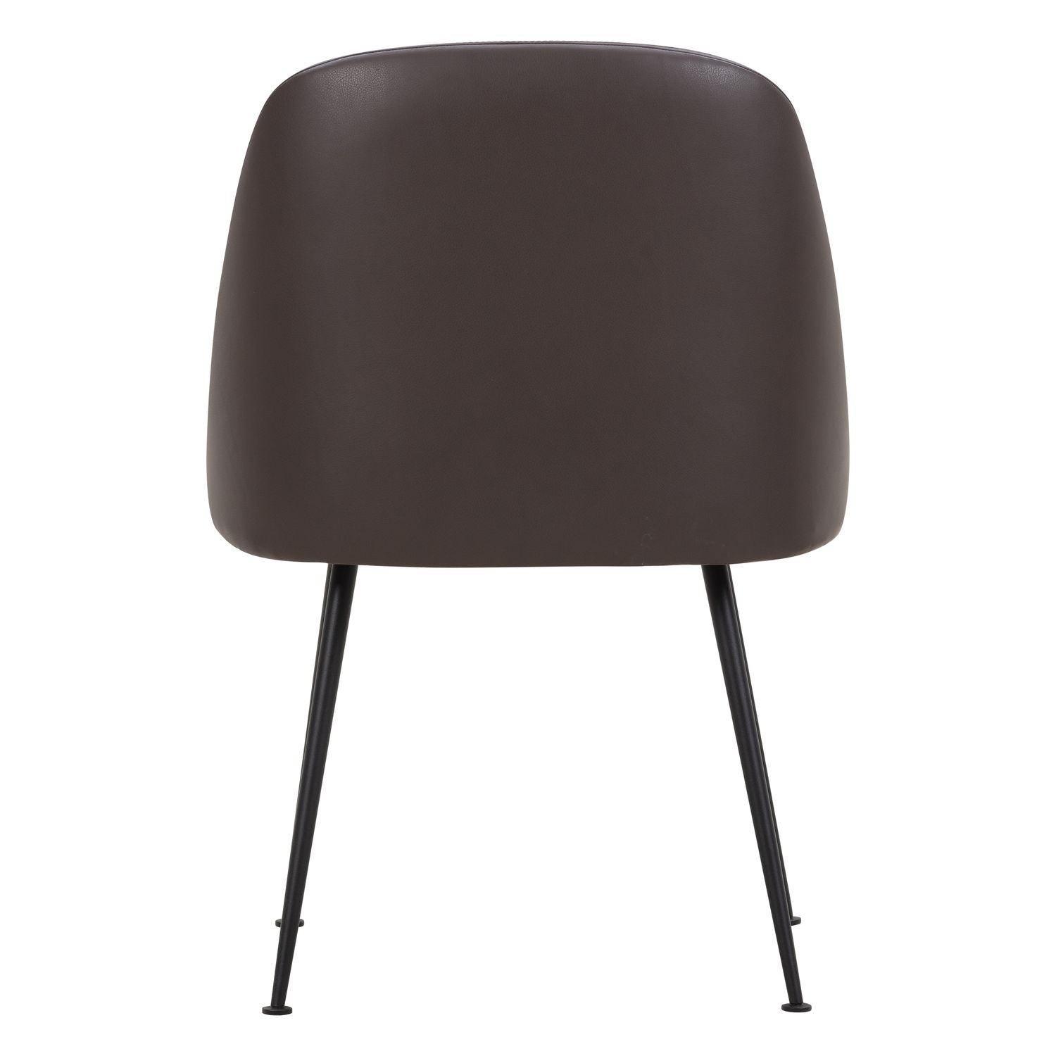 Chaise de salle à manger contemporaine en tissu et acier avec coque ergonomique rembourrée pour salle à manger