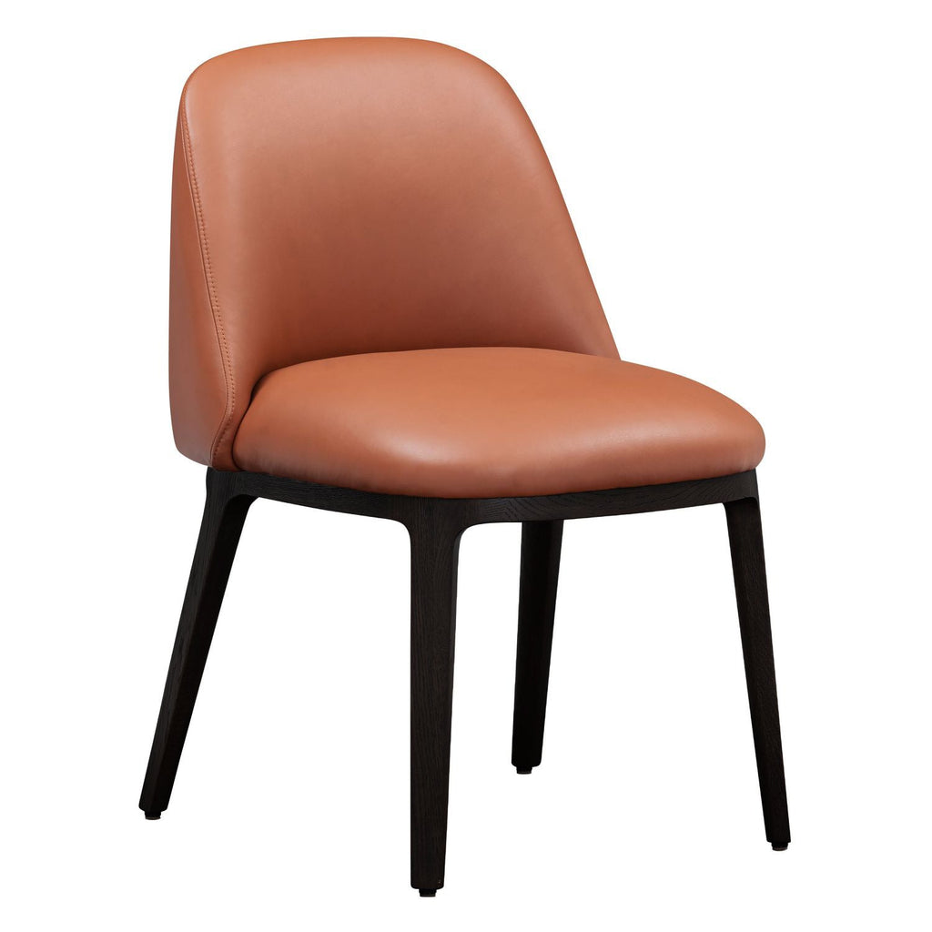 Chaise de salle à manger latérale moderne en acier rembourré avec coque galet sculptée pour salle à manger