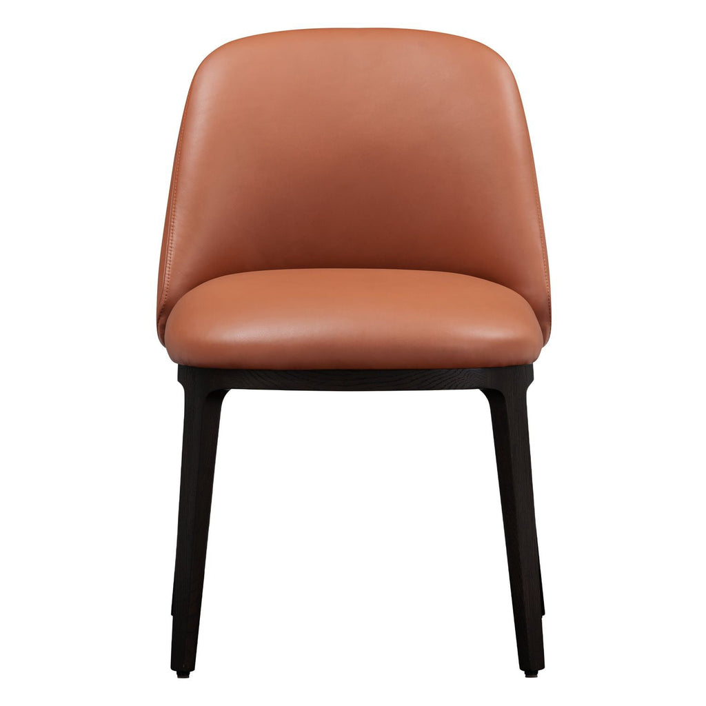 Chaise de salle à manger latérale moderne en acier rembourré avec coque galet sculptée pour salle à manger