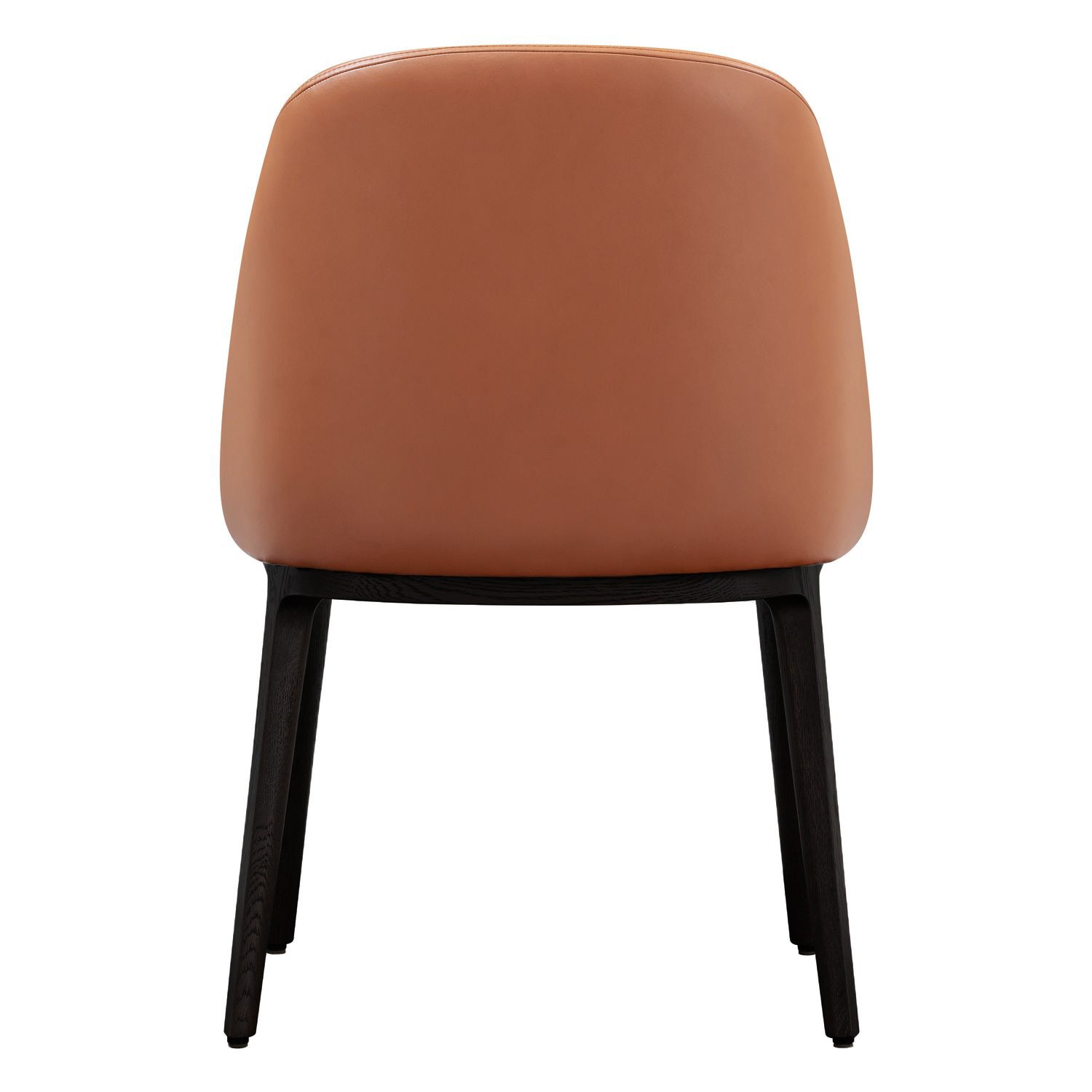 Chaise de salle à manger latérale moderne en acier rembourré avec coque galet sculptée pour salle à manger