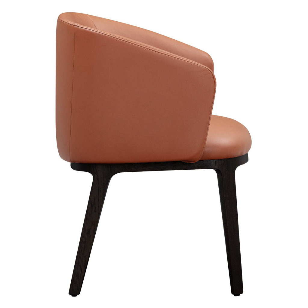 Chaise de salle à manger moderne en acier rembourré avec coque galet sculptée