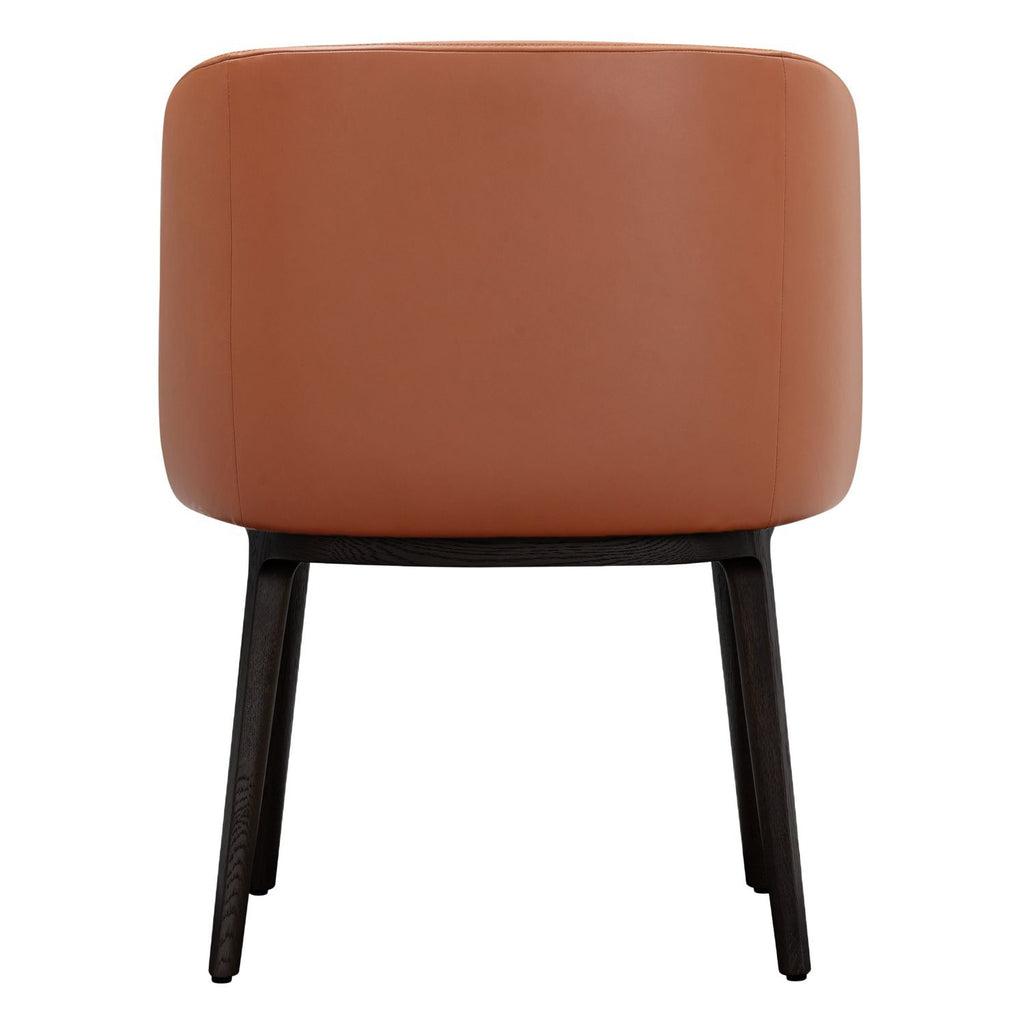 Chaise de salle à manger moderne en acier rembourré avec coque galet sculptée