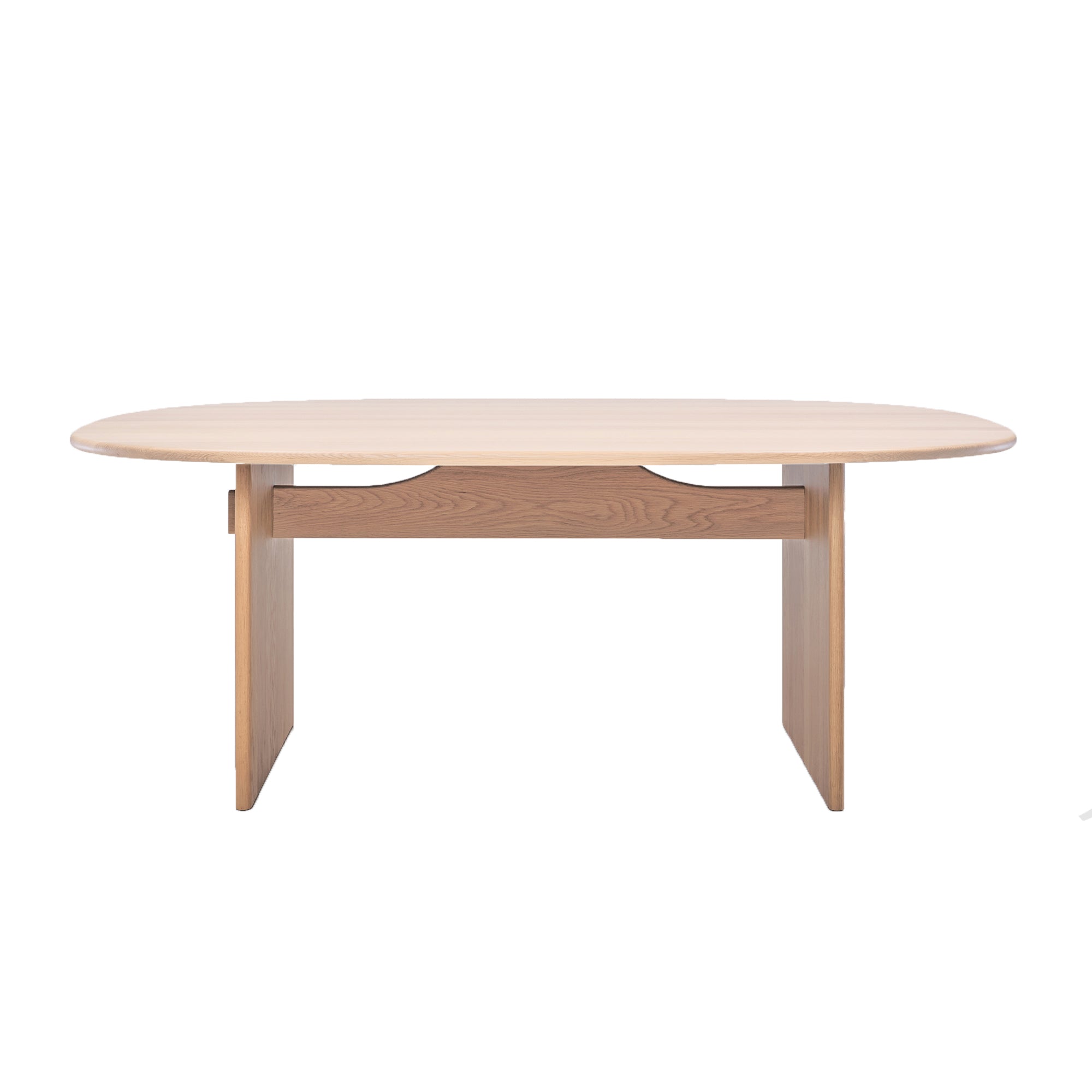 Table à manger rectangulaire en bois massif biologique avec pieds larges et épais pour salle à manger