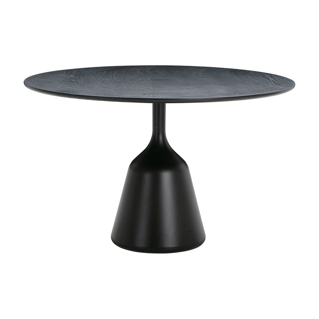 Table à manger ronde scandinave en stratifié avec surface anti-traces de doigts pour salle à manger
