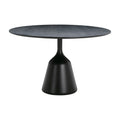 Table à manger ronde scandinave en stratifié avec surface anti-traces de doigts pour salle à manger