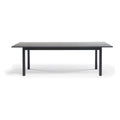 Table à manger rectangulaire scandinave en chêne massif avec pieds cylindriques pour salle à manger