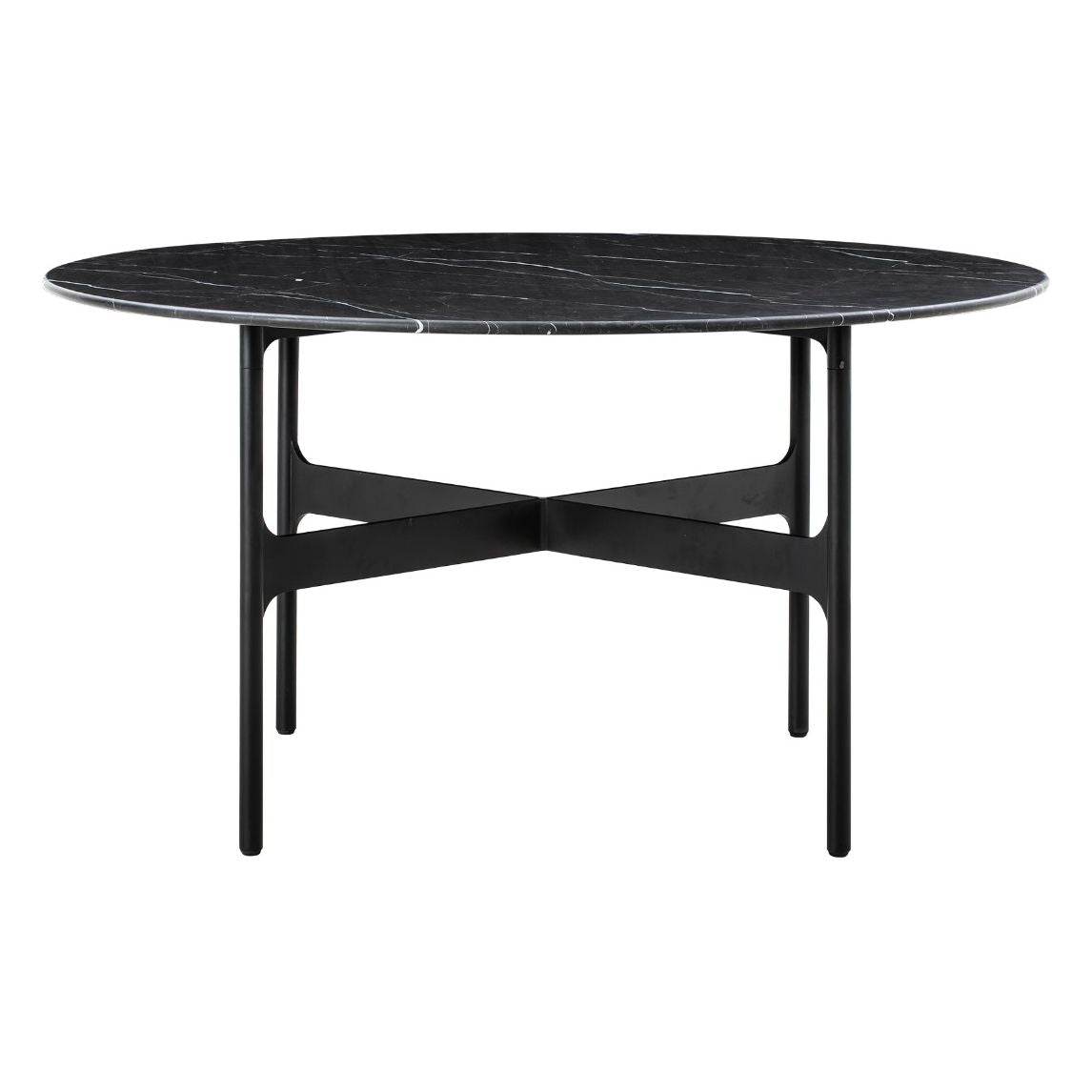 Table de salle à manger rectangulaire minimaliste en marbre avec design sans bords adoucis